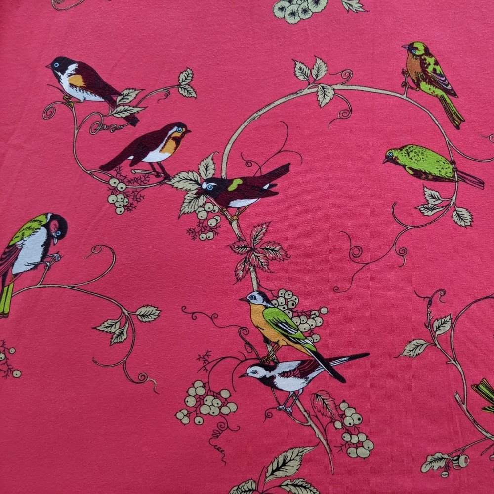 EUC Birds & Branches Stretch L/S Henley Nightshirt - Picture 5 of 9